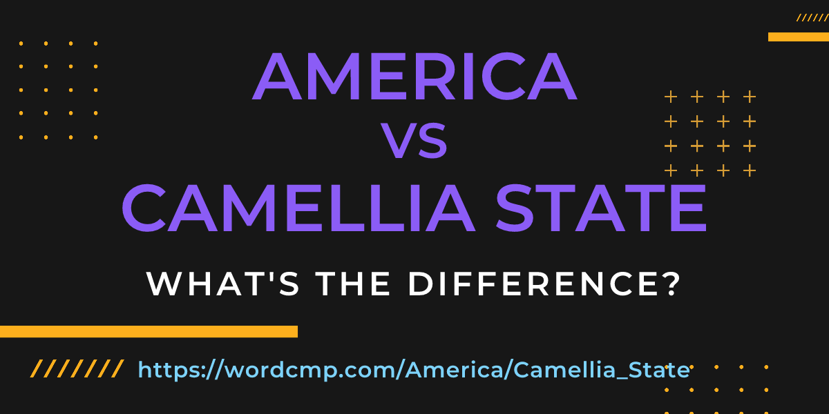 Difference between America and Camellia State