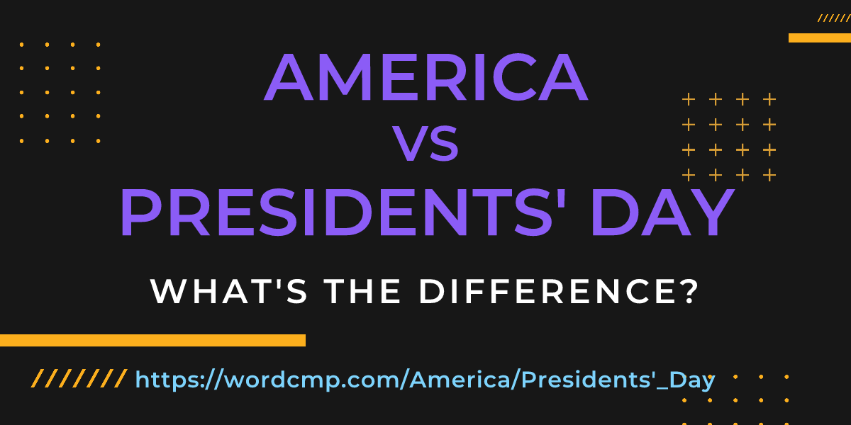 Difference between America and Presidents' Day