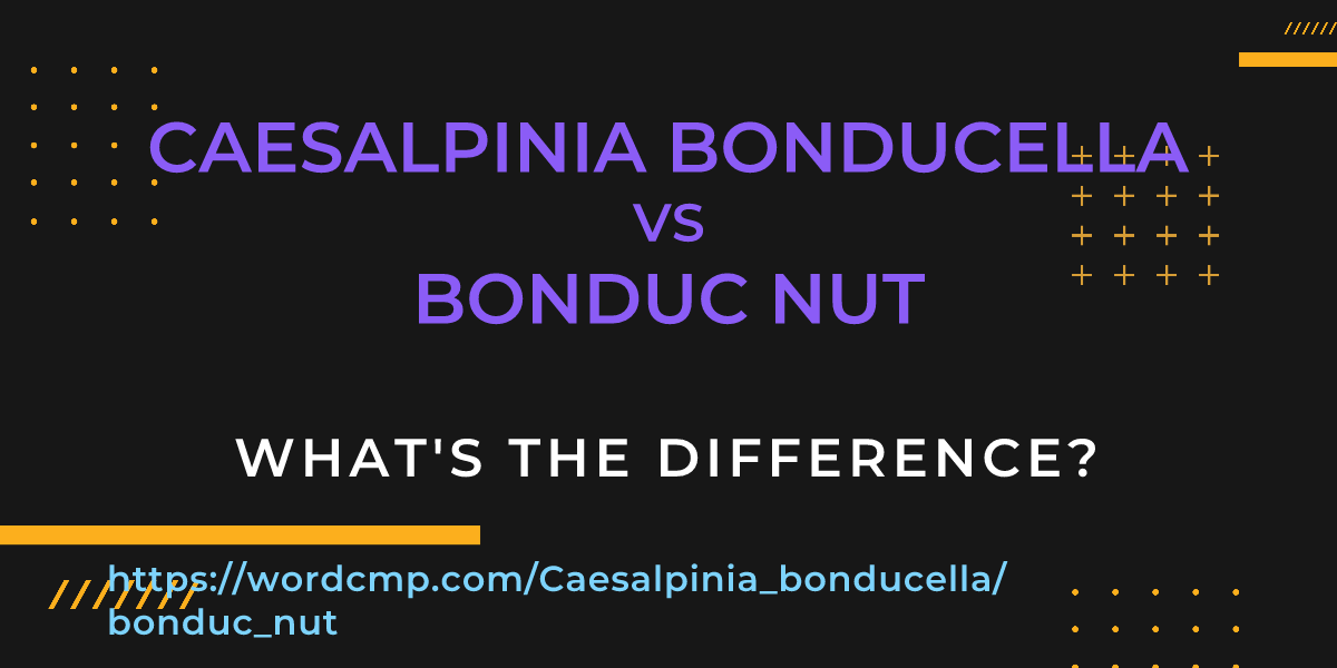 Difference between Caesalpinia bonducella and bonduc nut