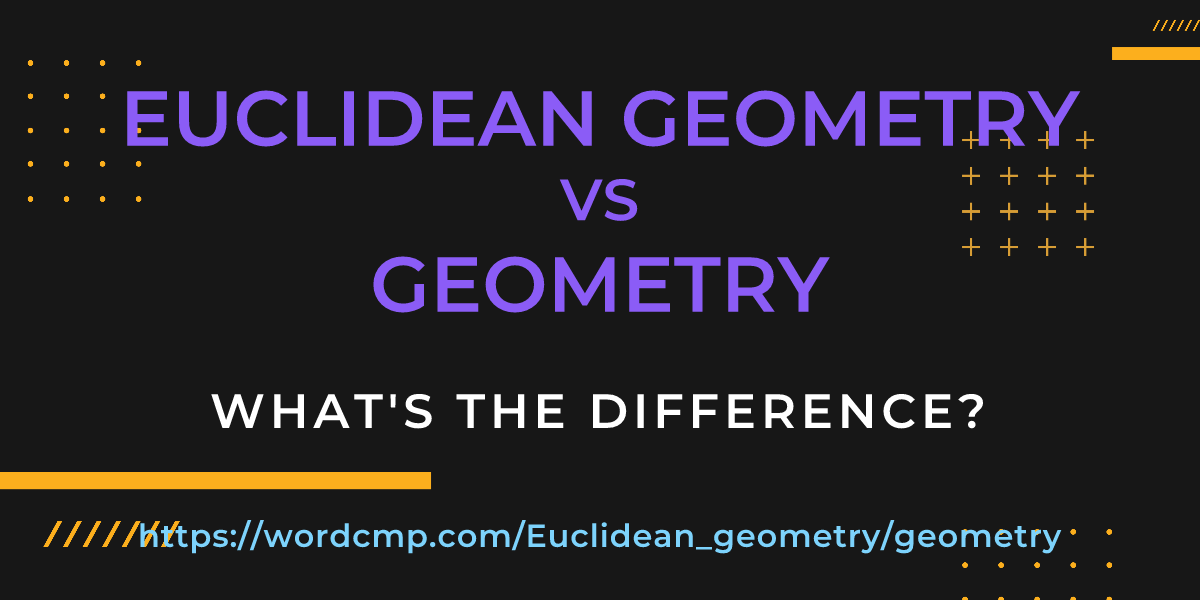 Difference between Euclidean geometry and geometry