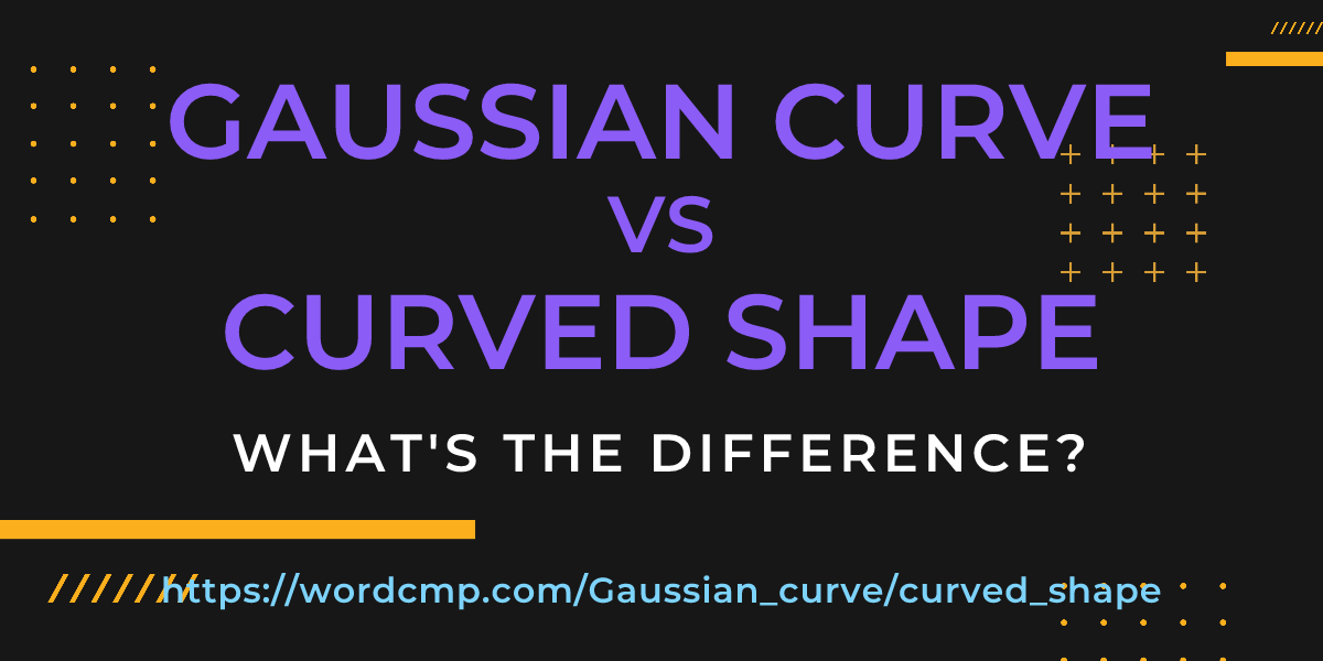 Difference between Gaussian curve and curved shape