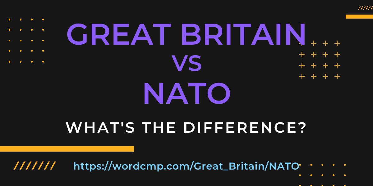 Difference between Great Britain and NATO