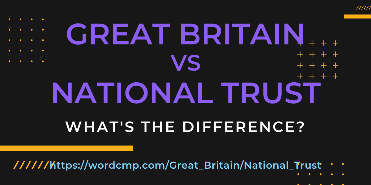 Difference between Great Britain and National Trust