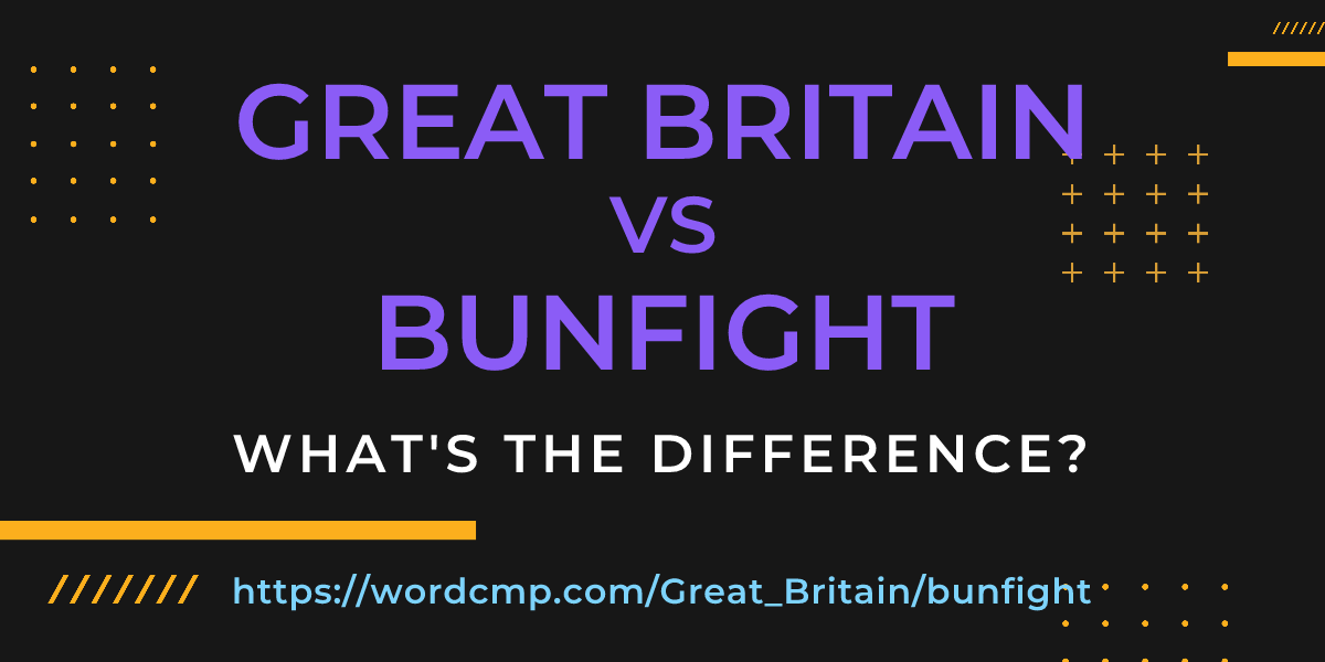 Difference between Great Britain and bunfight