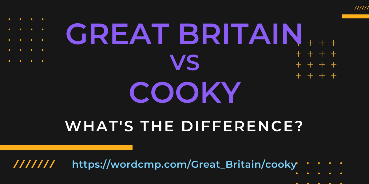 Difference between Great Britain and cooky