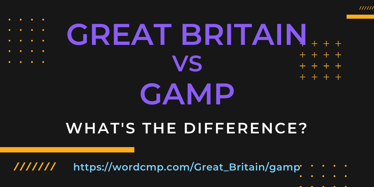 Difference between Great Britain and gamp
