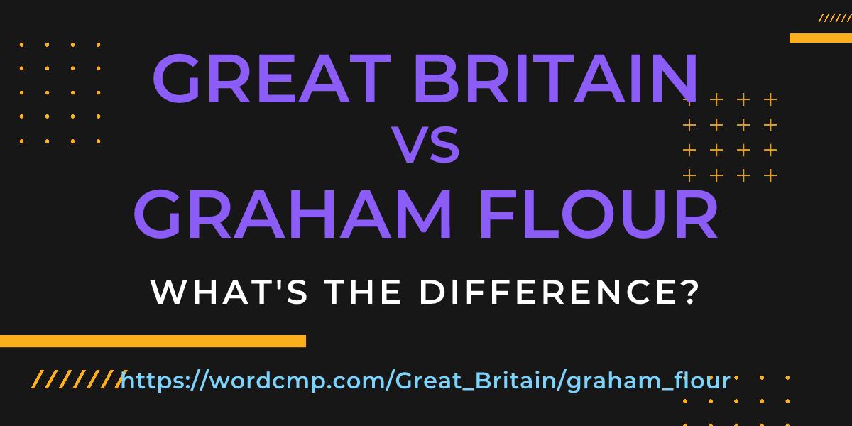 Difference between Great Britain and graham flour