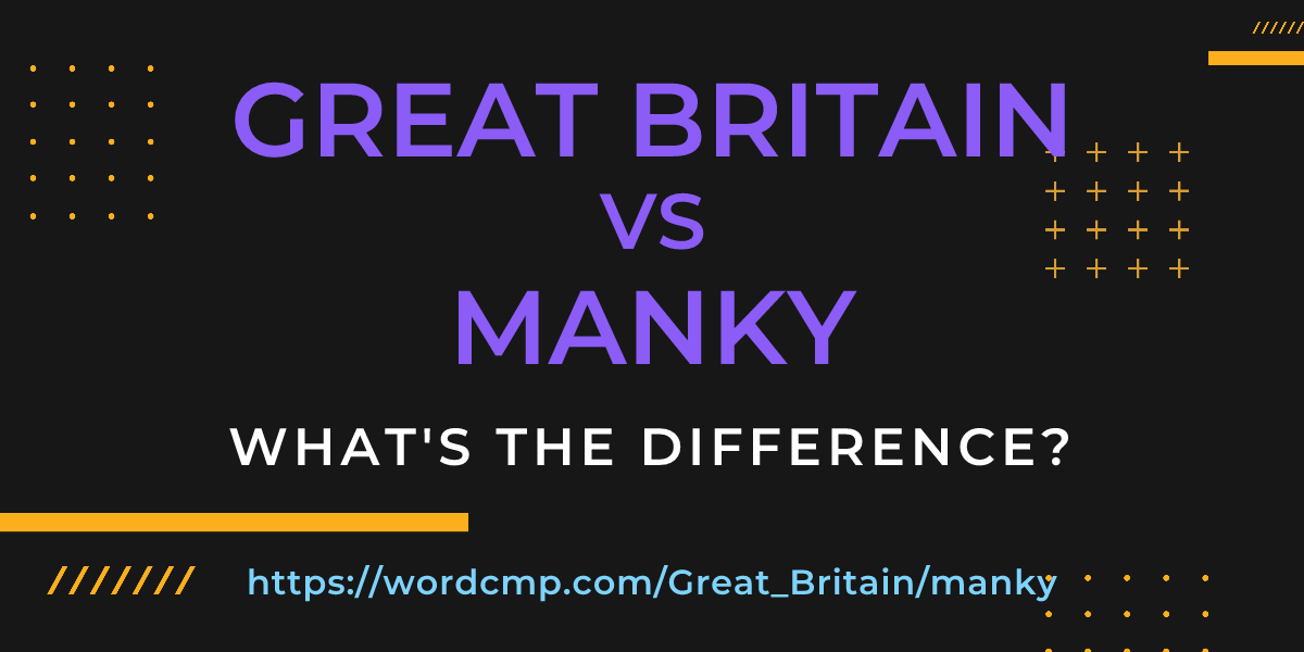 Difference between Great Britain and manky
