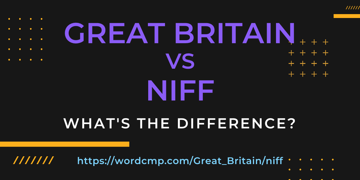 Difference between Great Britain and niff