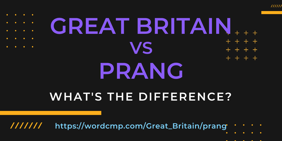 Difference between Great Britain and prang