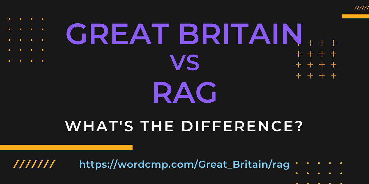 Difference between Great Britain and rag