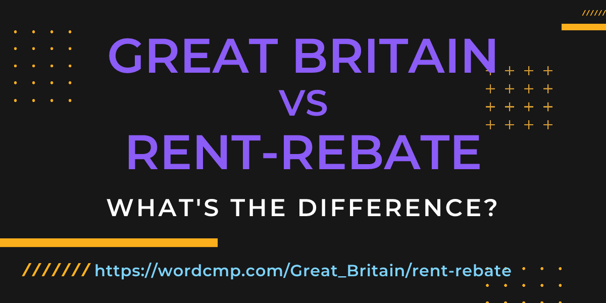 Difference between Great Britain and rent-rebate