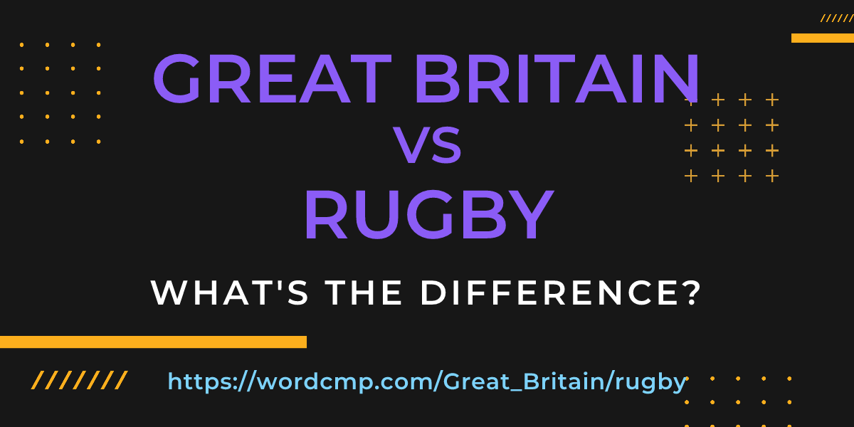 Difference between Great Britain and rugby