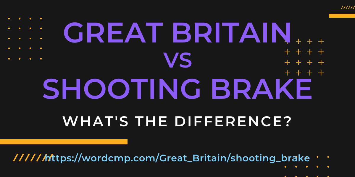 Difference between Great Britain and shooting brake