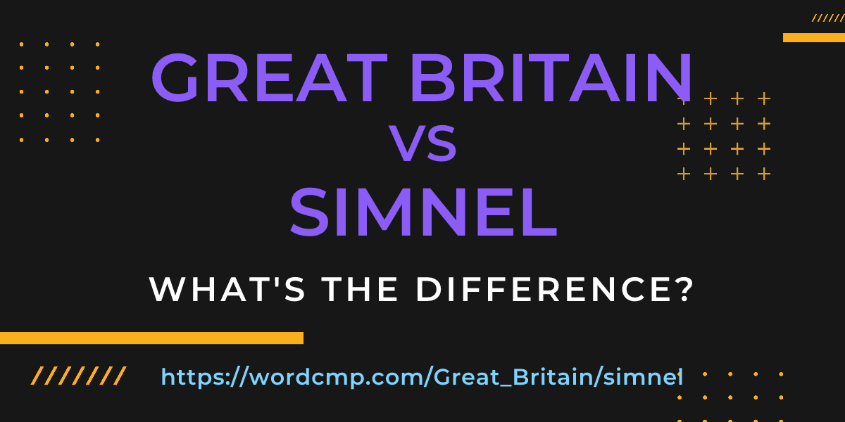 Difference between Great Britain and simnel