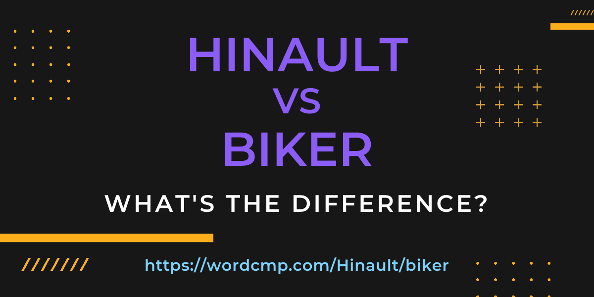 Difference between Hinault and biker
