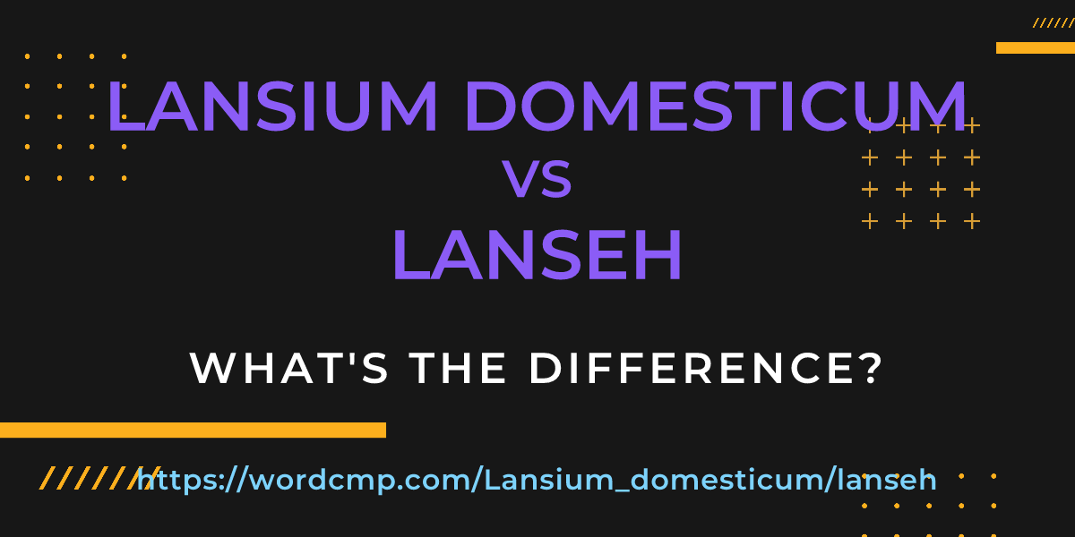 Difference between Lansium domesticum and lanseh