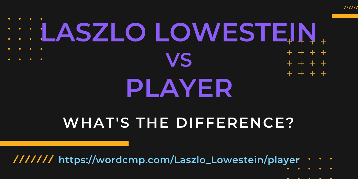 Difference between Laszlo Lowestein and player