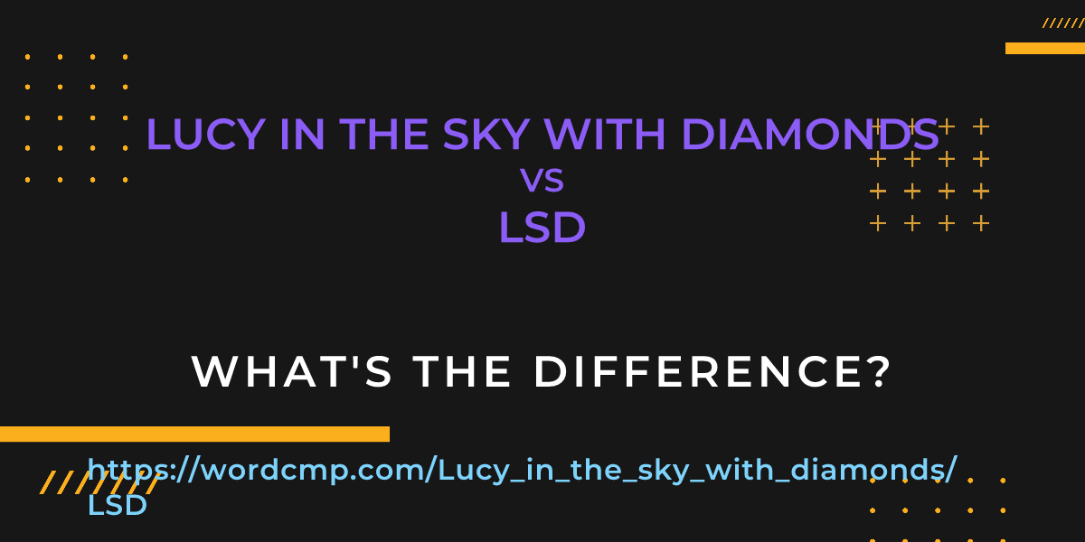 Difference between Lucy in the sky with diamonds and LSD