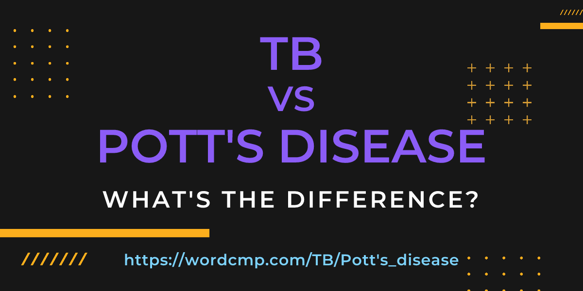 Difference between TB and Pott's disease