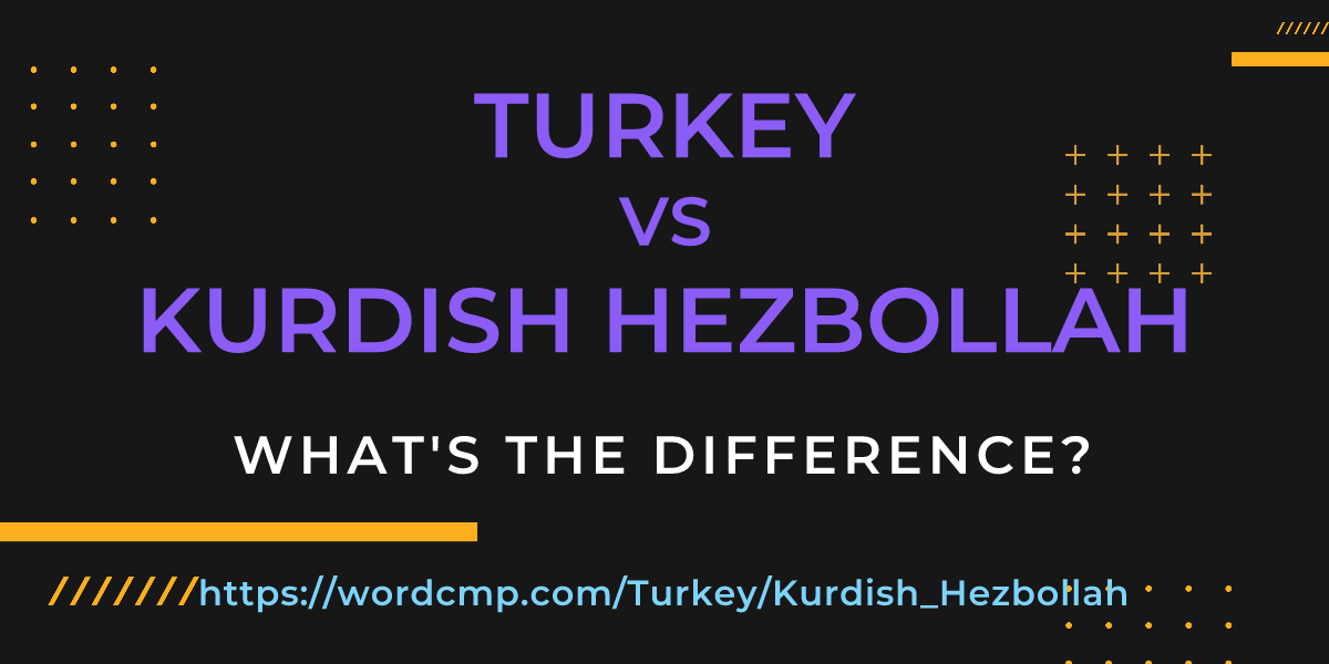 Difference between Turkey and Kurdish Hezbollah