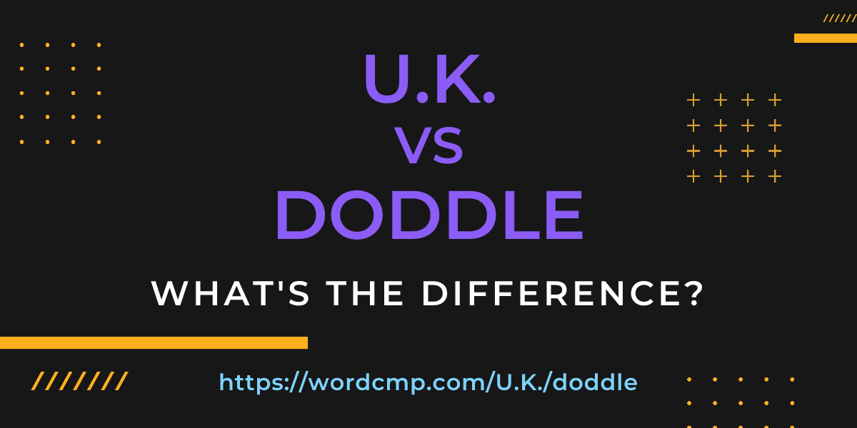 Difference between U.K. and doddle