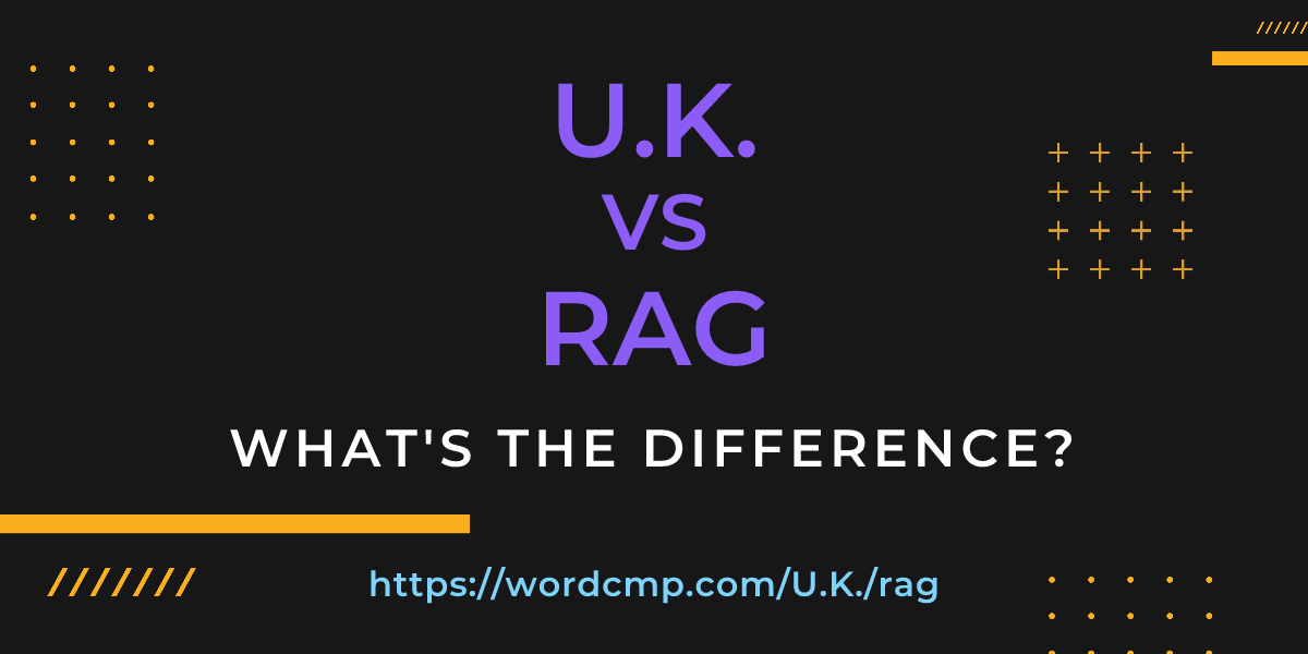 Difference between U.K. and rag