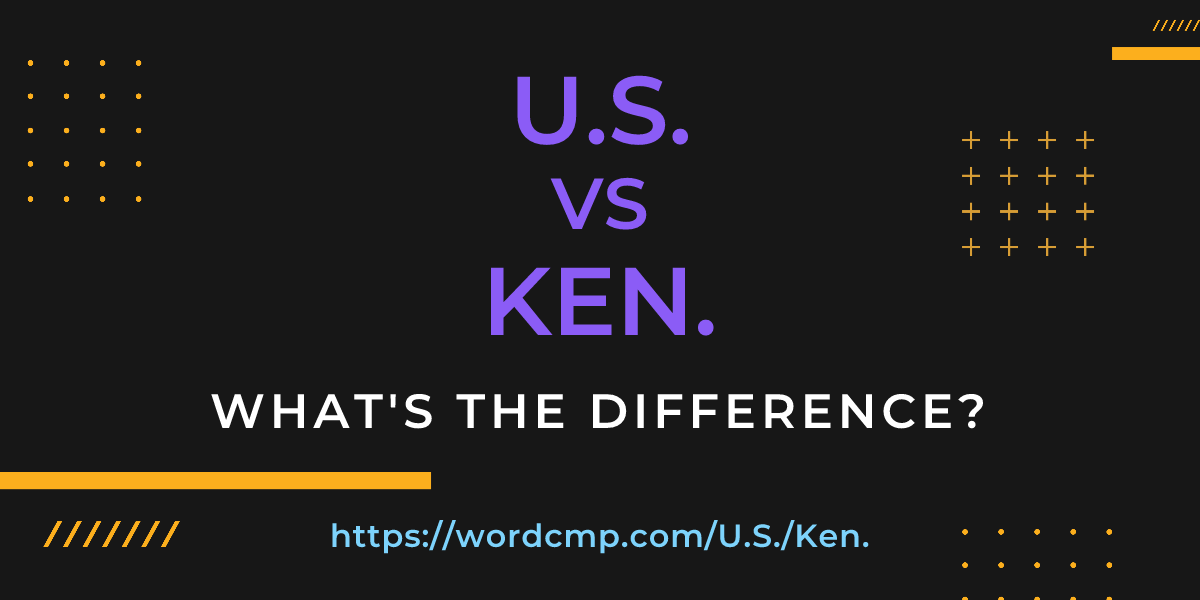 Difference between U.S. and Ken.