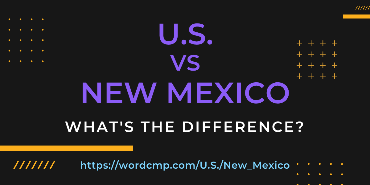Difference between U.S. and New Mexico
