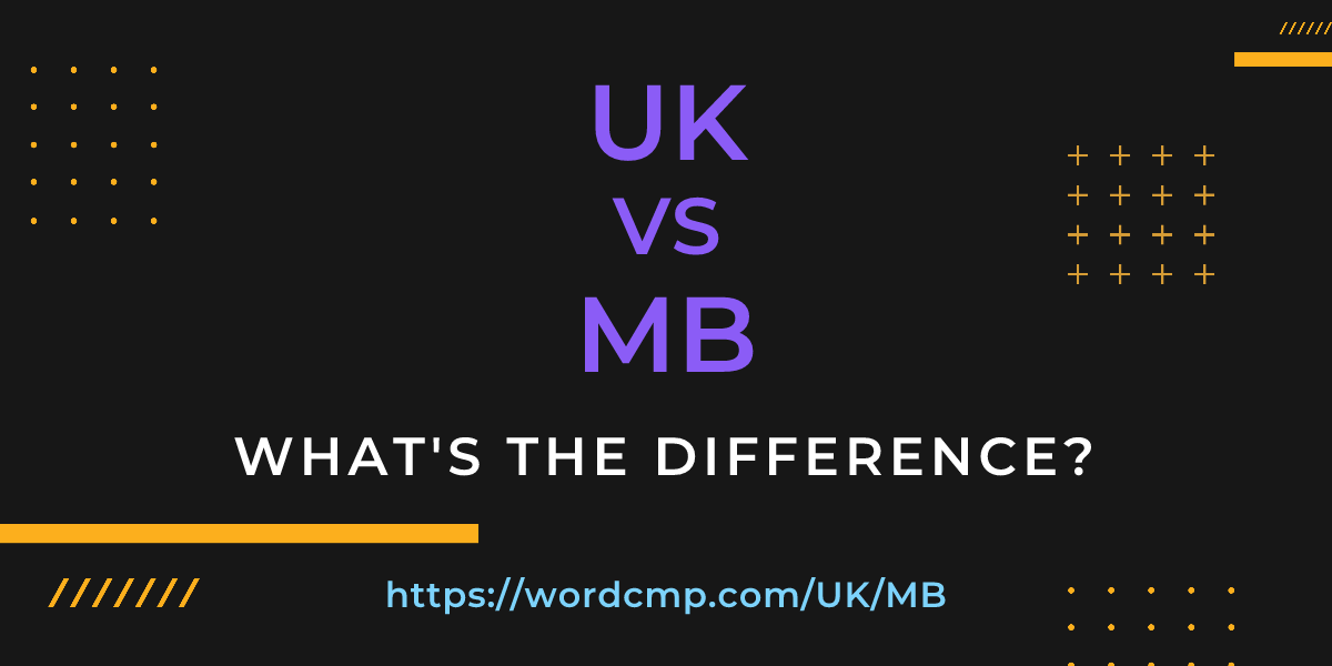 Difference between UK and MB