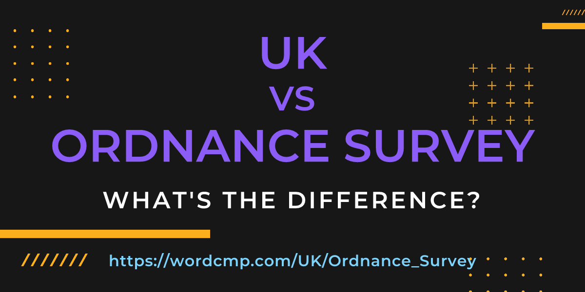 Difference between UK and Ordnance Survey