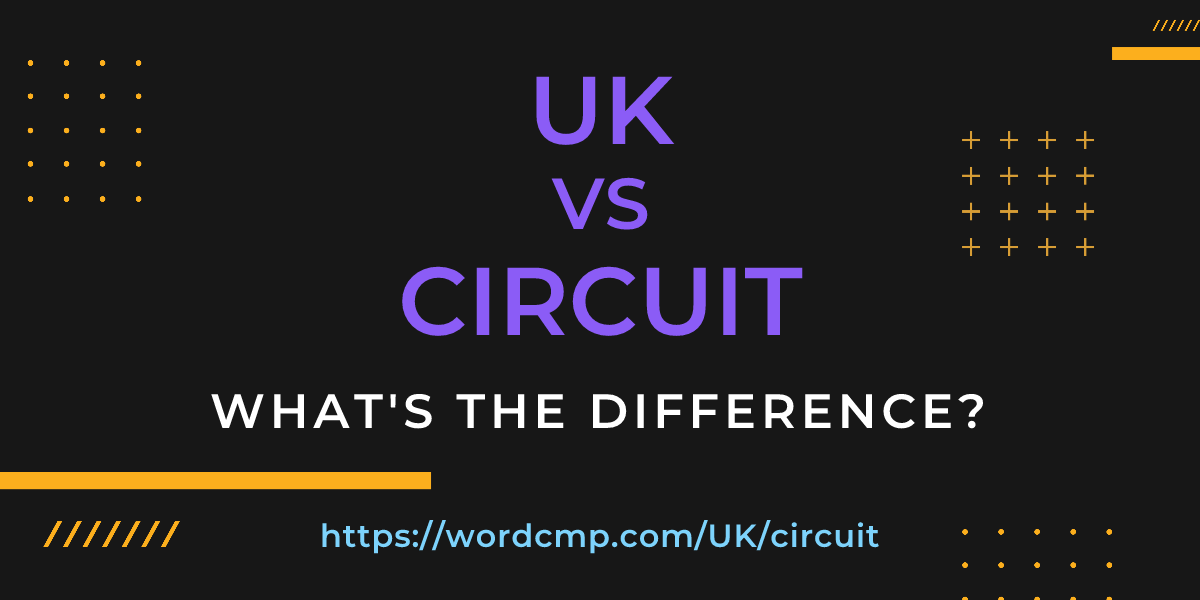 Difference between UK and circuit