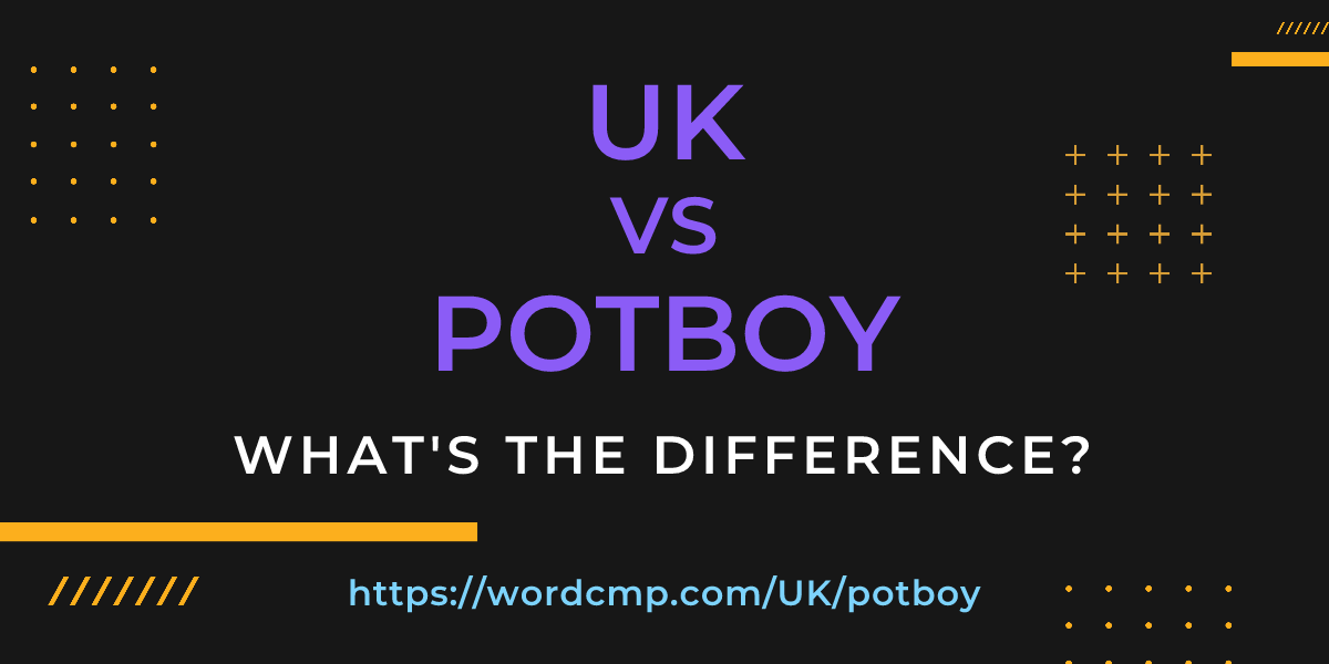Difference between UK and potboy