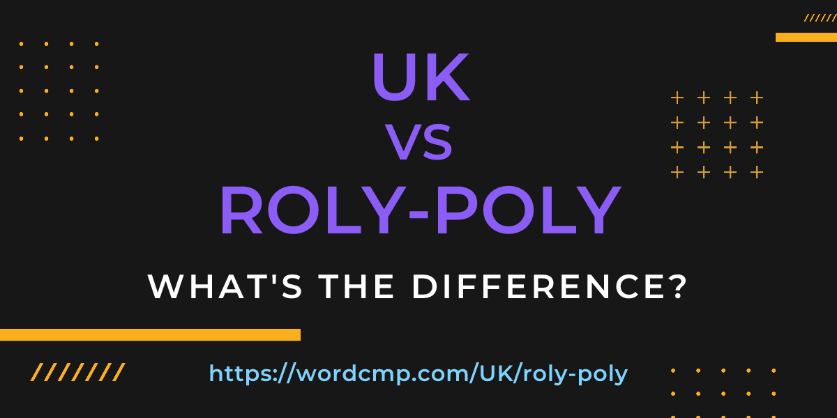 Difference between UK and roly-poly