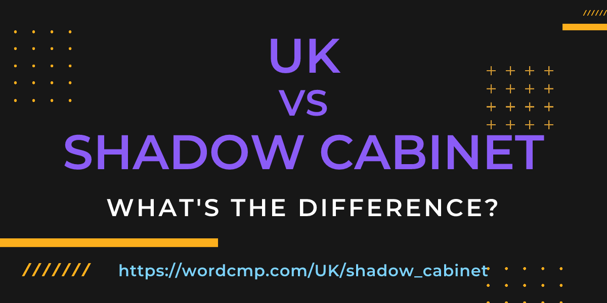 Difference between UK and shadow cabinet