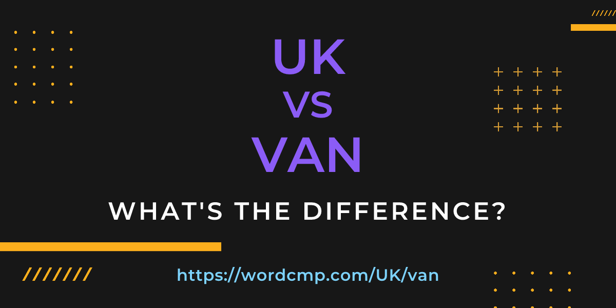 Difference between UK and van