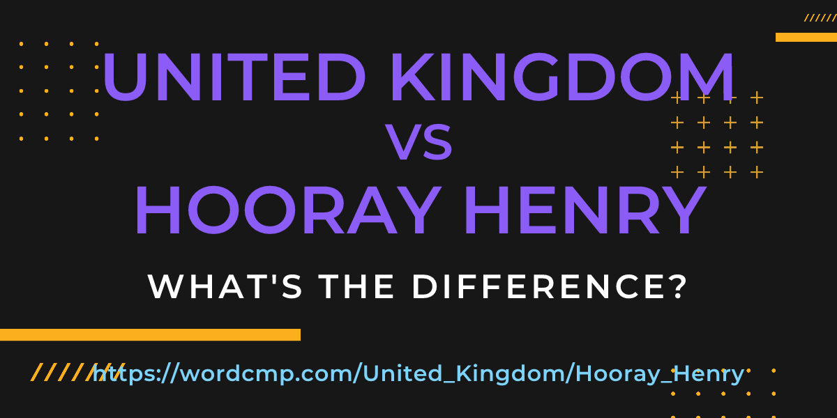 Difference between United Kingdom and Hooray Henry