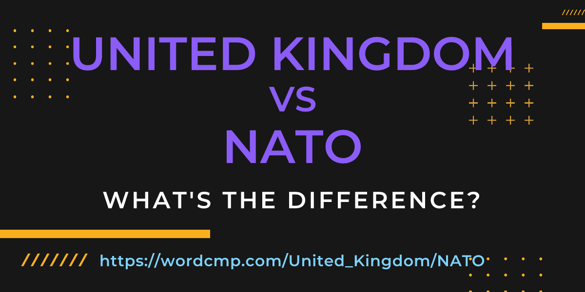 Difference between United Kingdom and NATO