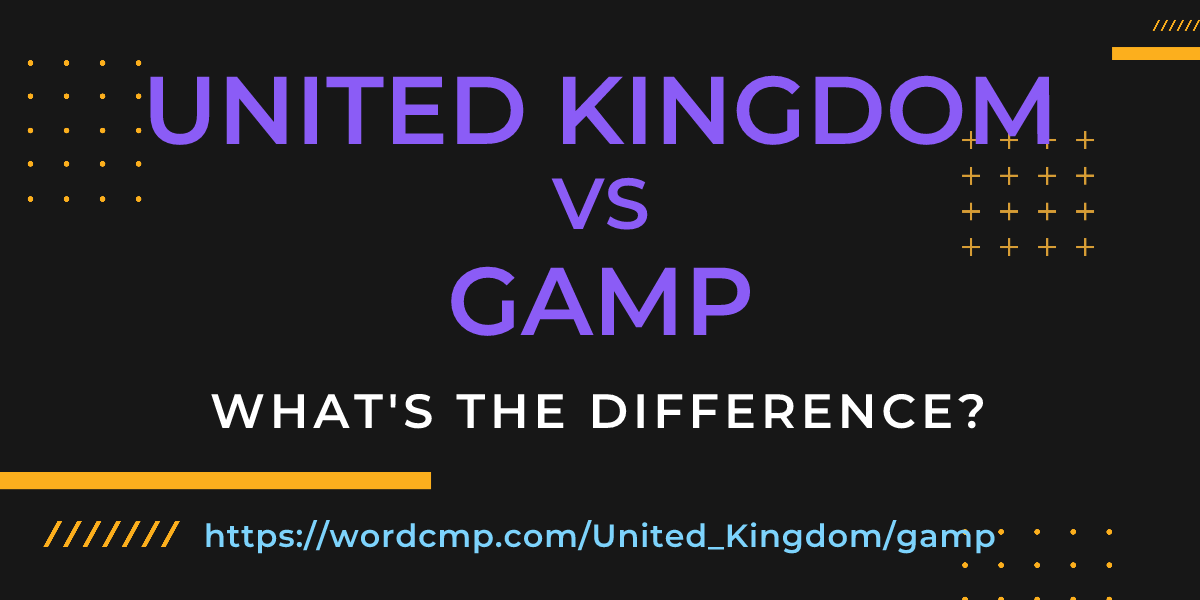 Difference between United Kingdom and gamp