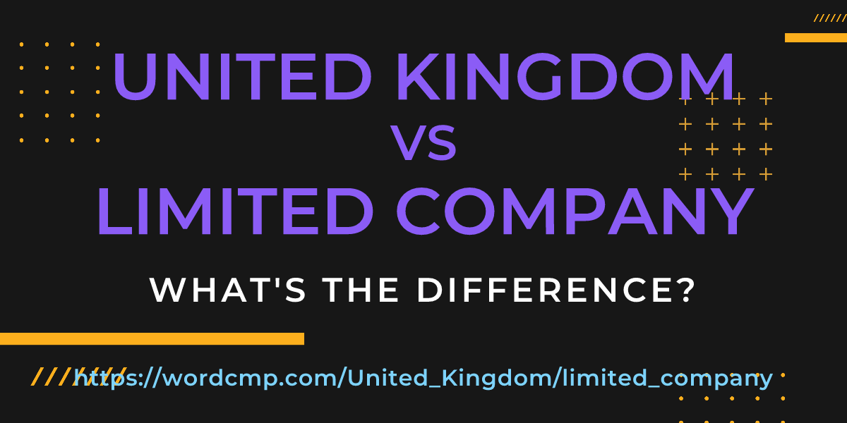 Difference between United Kingdom and limited company
