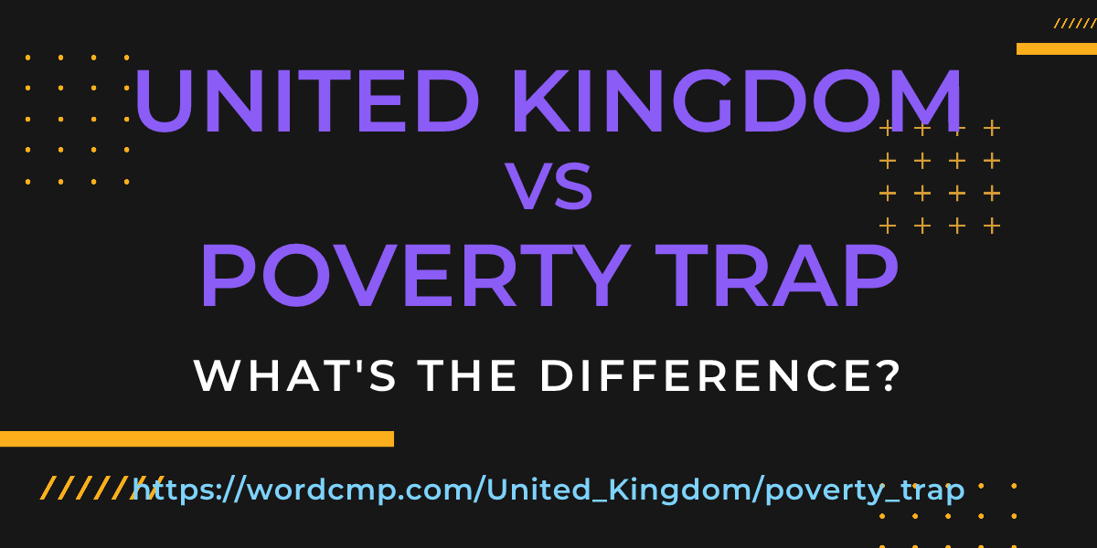 Difference between United Kingdom and poverty trap