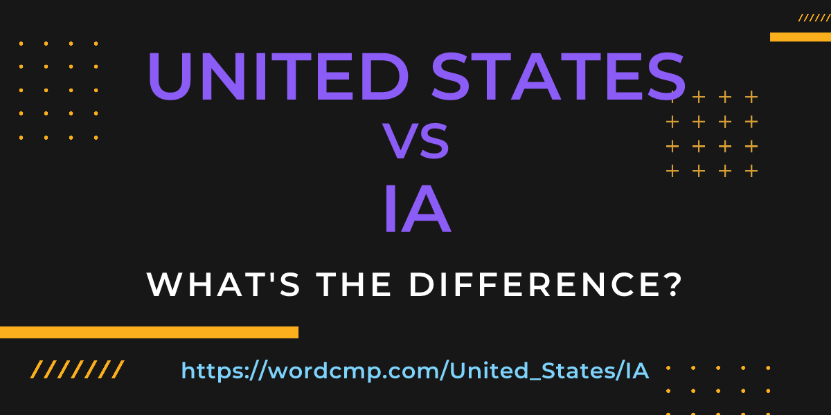Difference between United States and IA