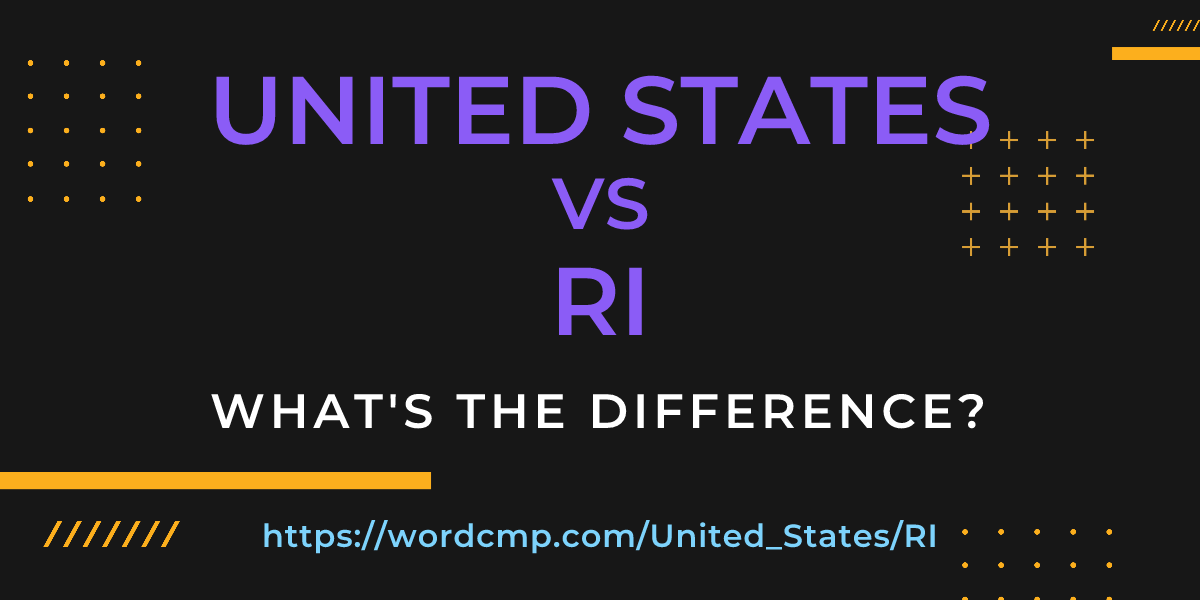 Difference between United States and RI
