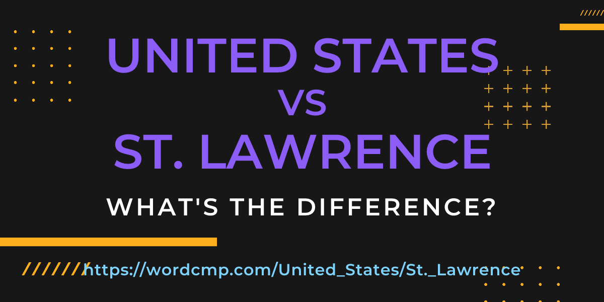 Difference between United States and St. Lawrence