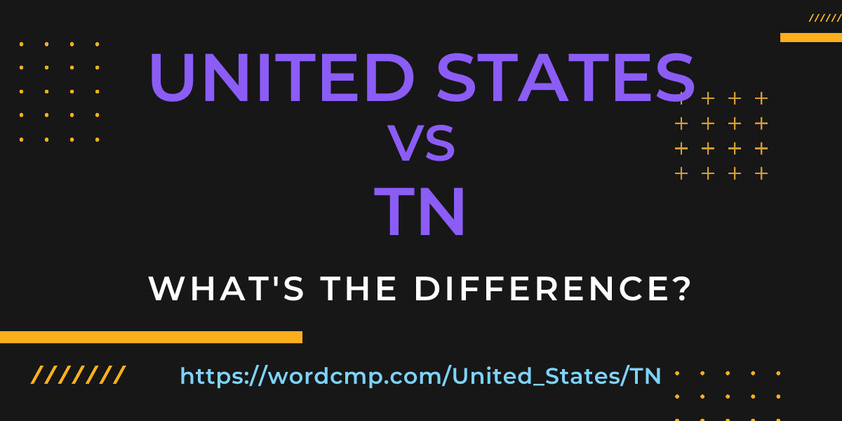 Difference between United States and TN