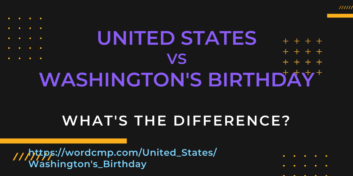 Difference between United States and Washington's Birthday