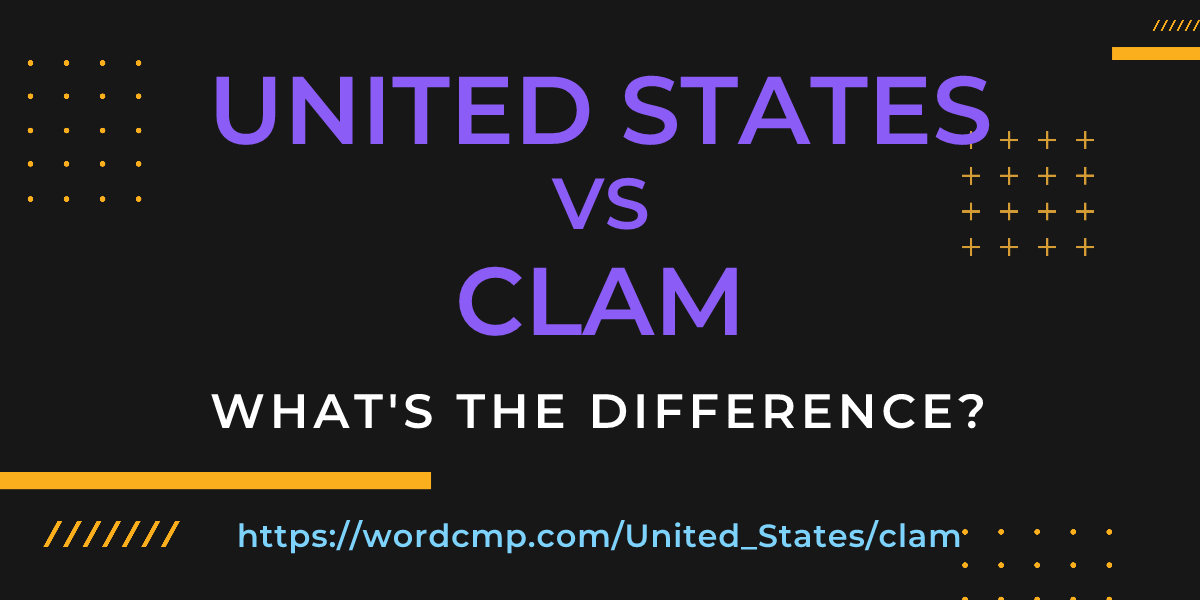 Difference between United States and clam