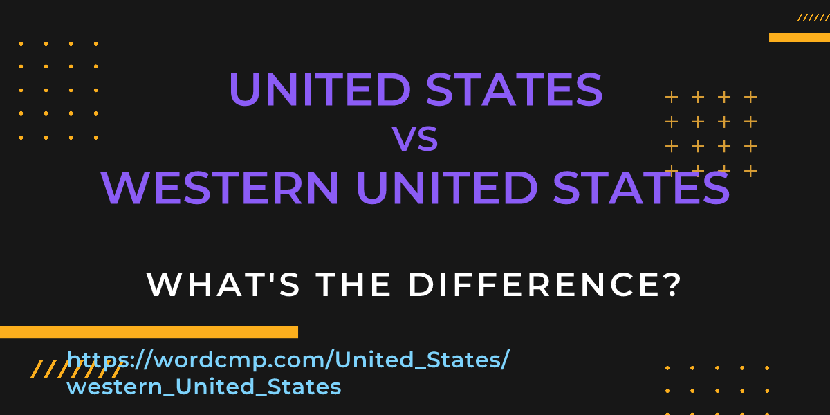 Difference between United States and western United States