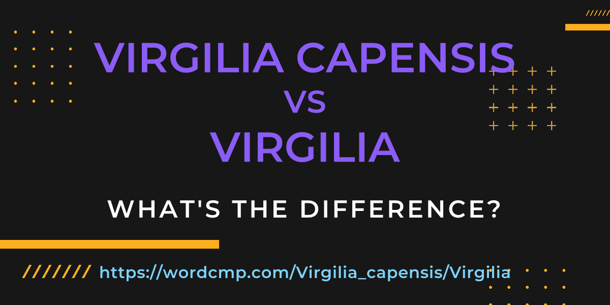 Difference between Virgilia capensis and Virgilia