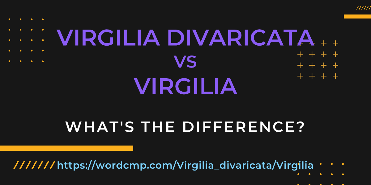 Difference between Virgilia divaricata and Virgilia